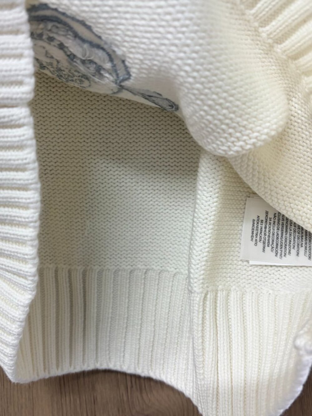 Polo Ralph Lauren Golf Bear Cream Knit Sweater - Picture 5 of 7